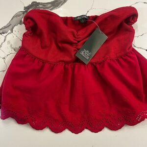 Wild Fable Bold Red Knit Top